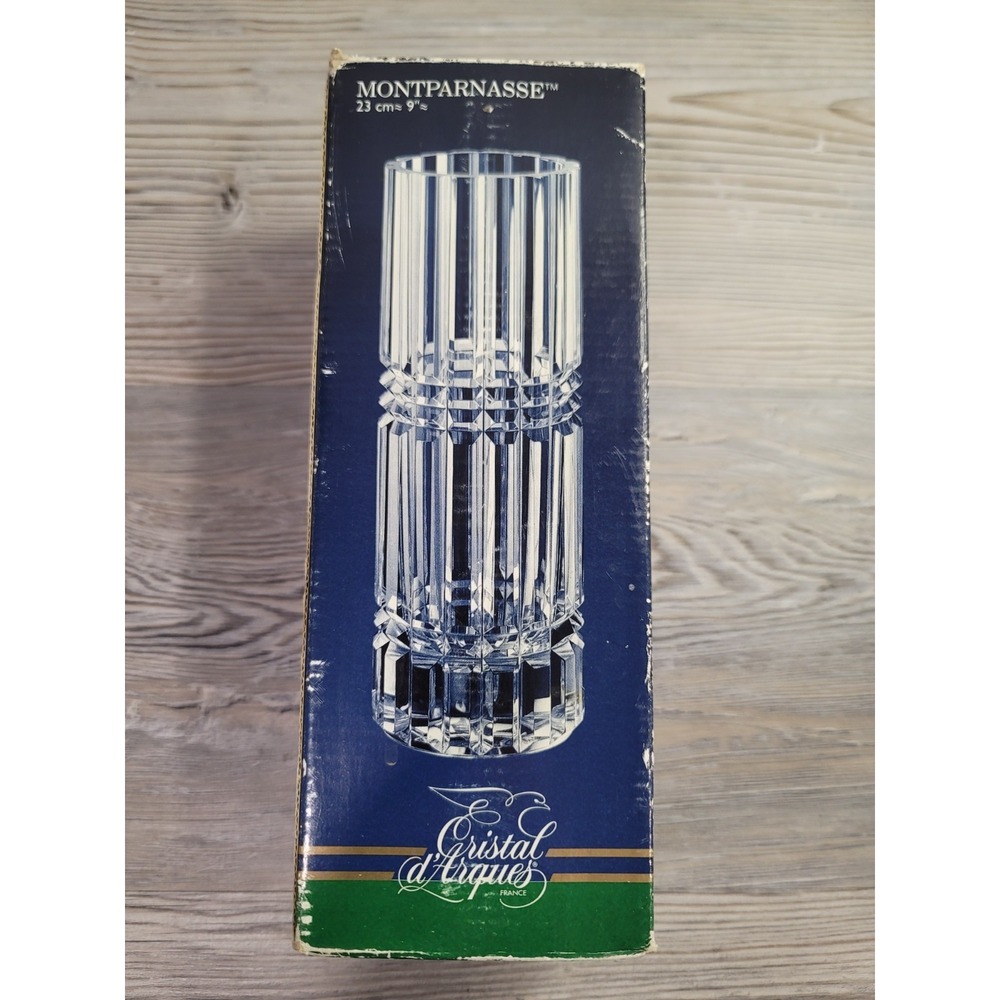 Cristal D'Arques-Durand Montparnasse 6.75" Heavy 24% Lead Crystal Vase